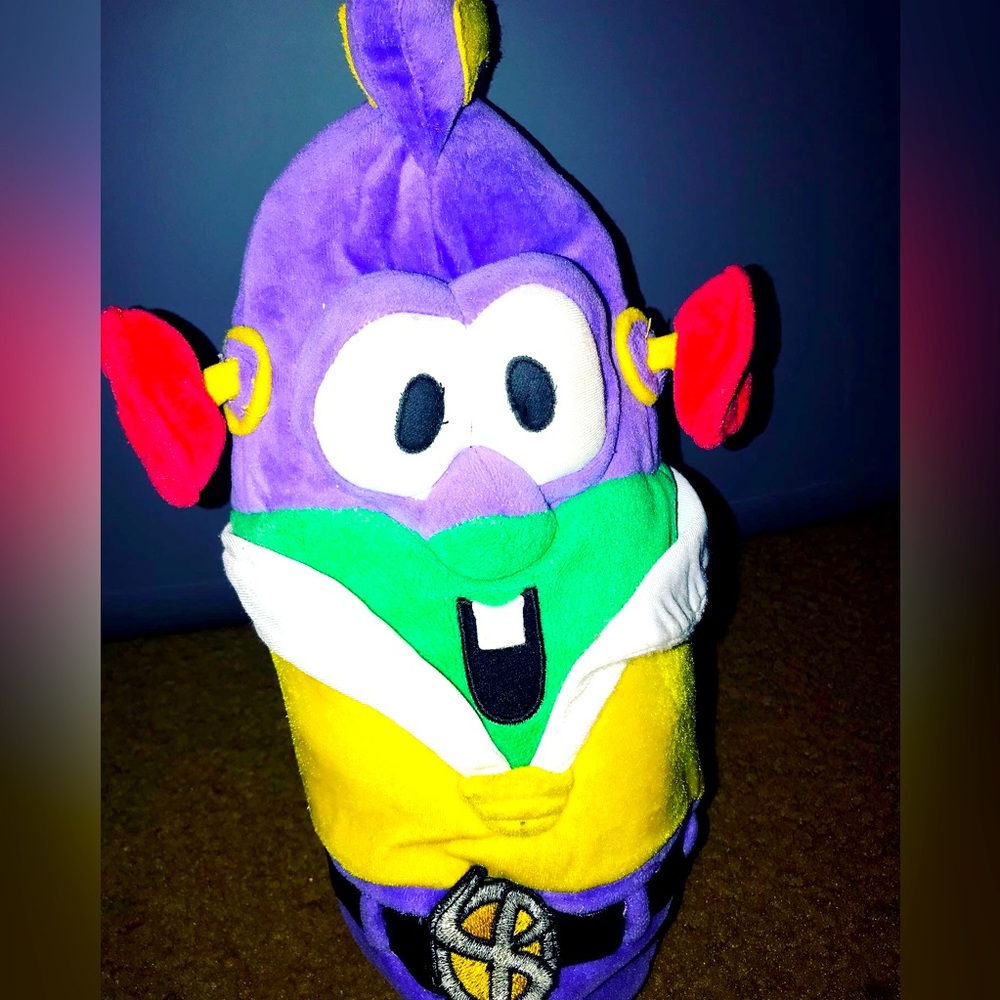 Vintage Larry boy from veggie tales some wear but in fair condition